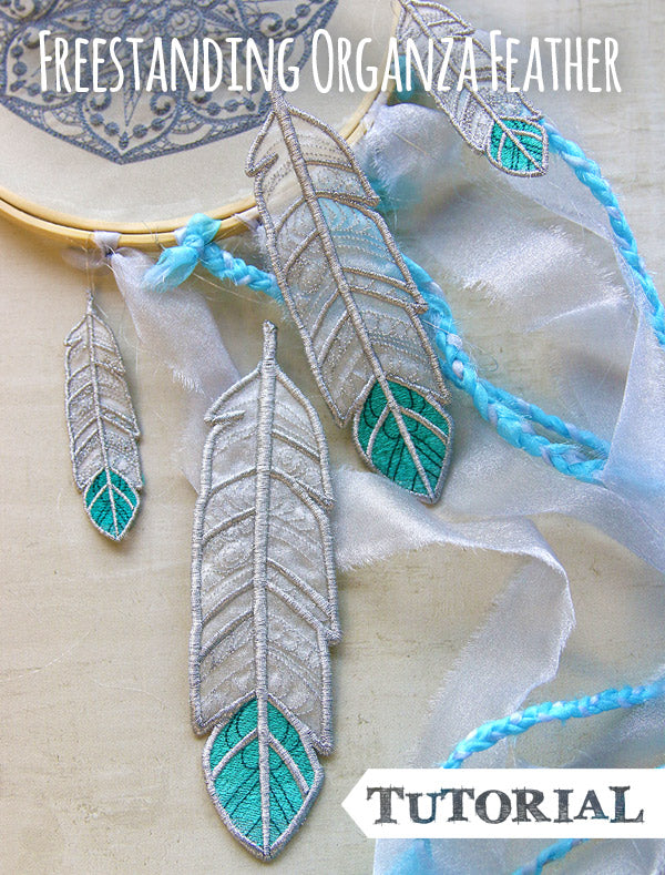 Freestanding Organza Feather Tutorial
