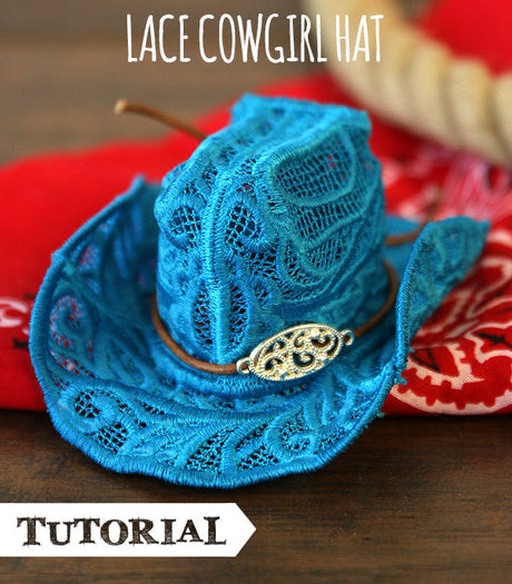 Lace Cowgirl Hat Tutorial