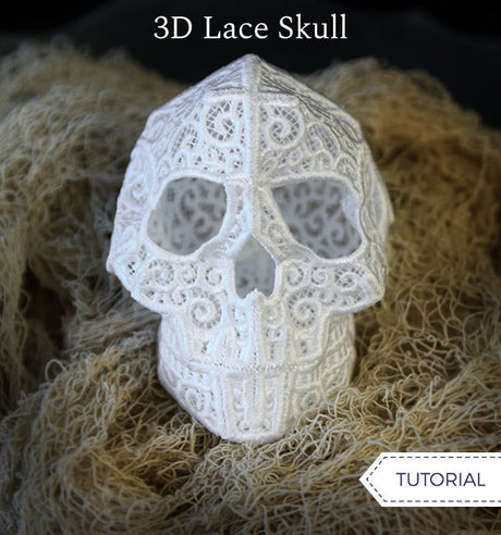 3D Lace Skull Tutorial - featuring Skull (3D Lace) design