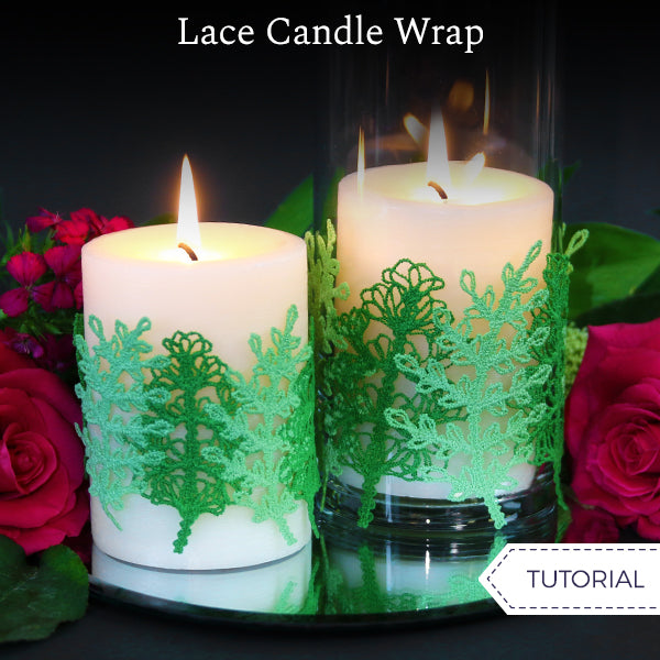 Lace Candle Wrap