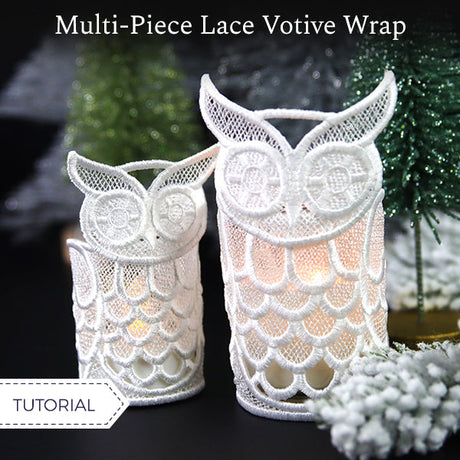 Multi-Piece Lace Votive Wrap Tutorial