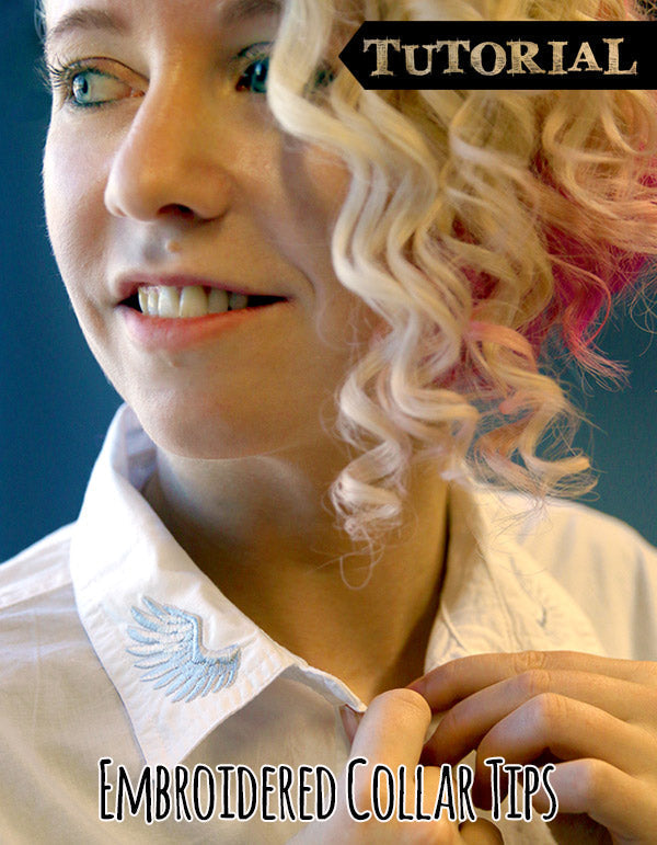 Embroidered Collar Tips