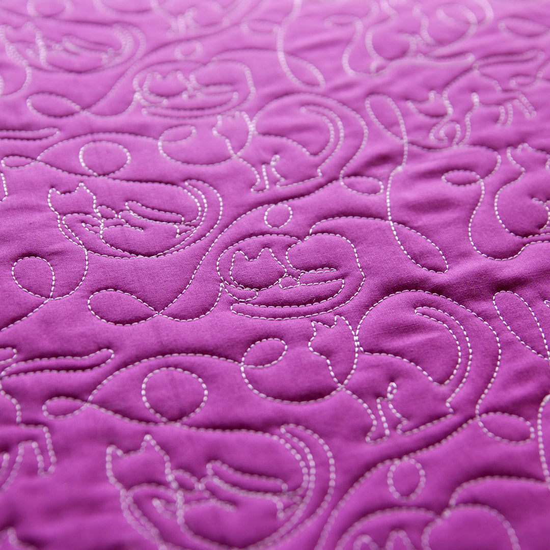 machine embroidery of edge-to-edge quilting