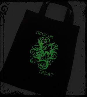 Completed Trick-or-Treat Tote, featuring Spooky Shadows design