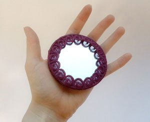 Lace Pocket Mirror Cover