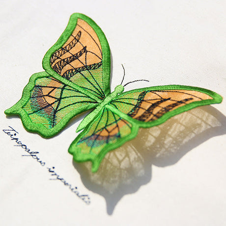 3D butterfly machine embroidery design