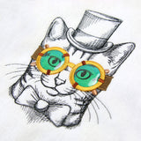 Steampunk Feline (Vinyl Applique)