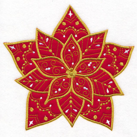 Gilded & Glam Christmas Poinsettia (Applique)