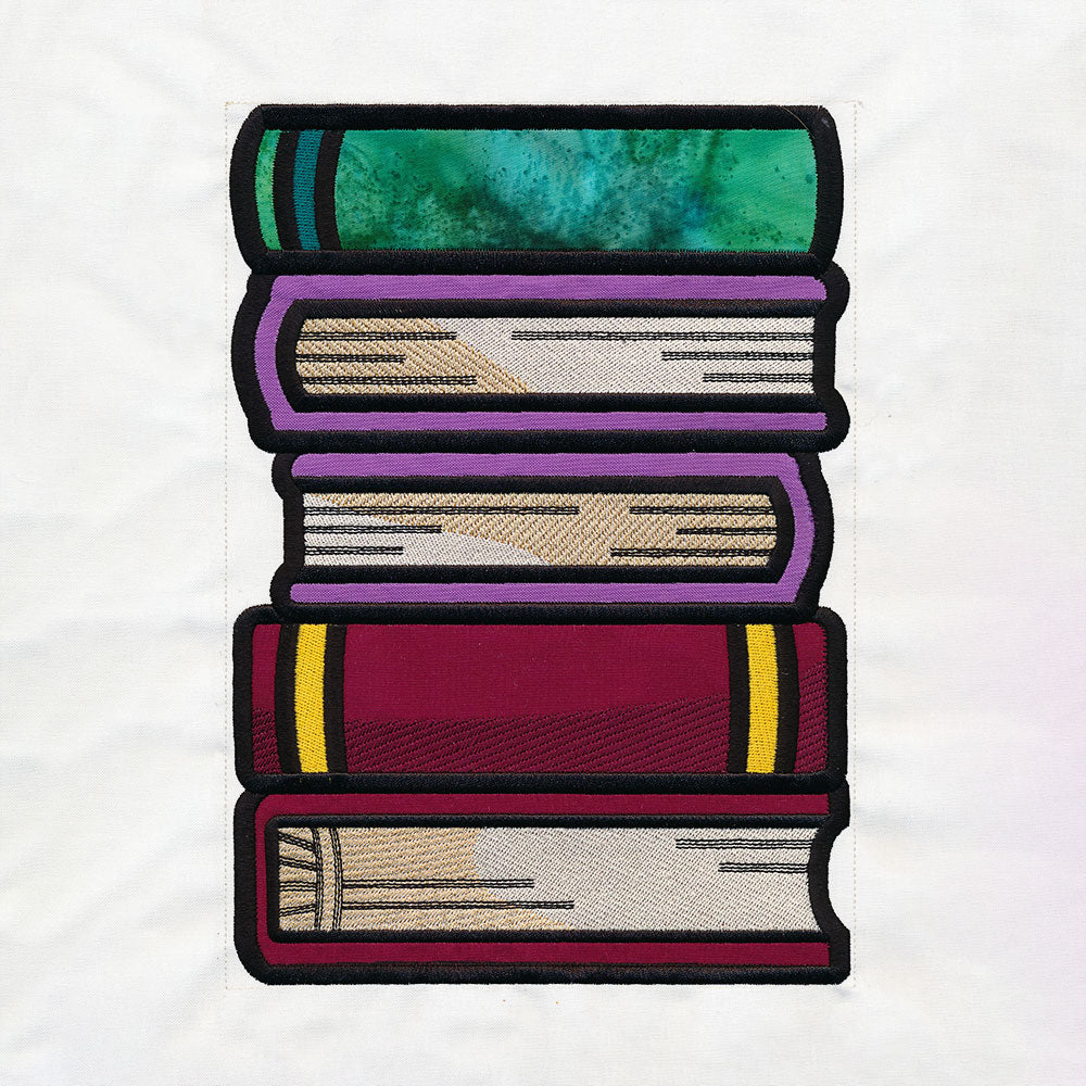 Book Stack Buddies (Applique) - Books 1