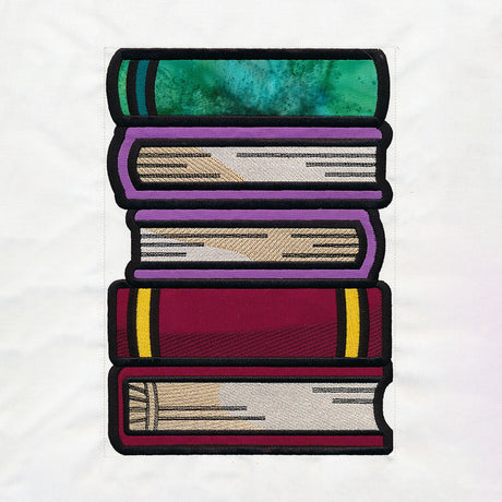 Book Stack Buddies (Applique) - Books 1