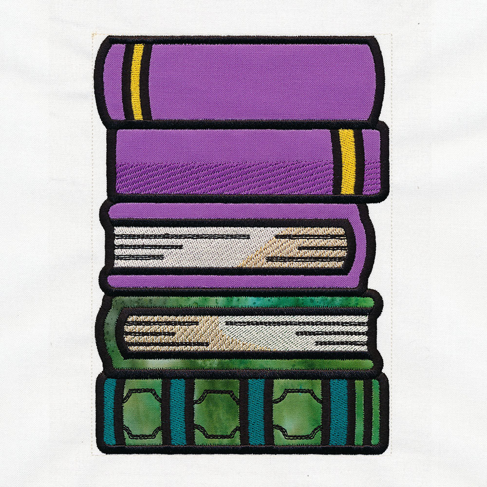 Book Stack Buddies (Applique) - Books 2