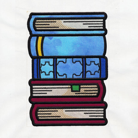 Book Stack Buddies (Applique) - Books 3