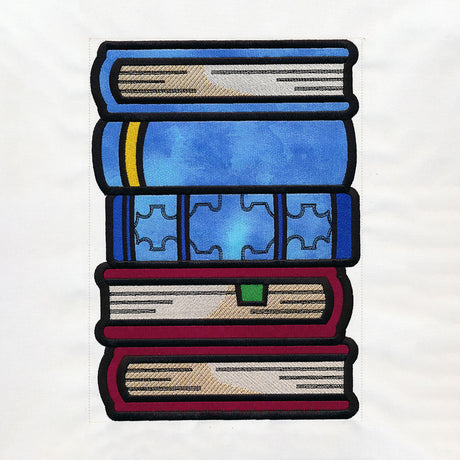 Book Stack Buddies (Applique) - Books 3
