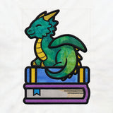 Book Stack Buddies (Applique) - Dragon