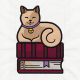 Book Stack Buddies (Applique) - Cat