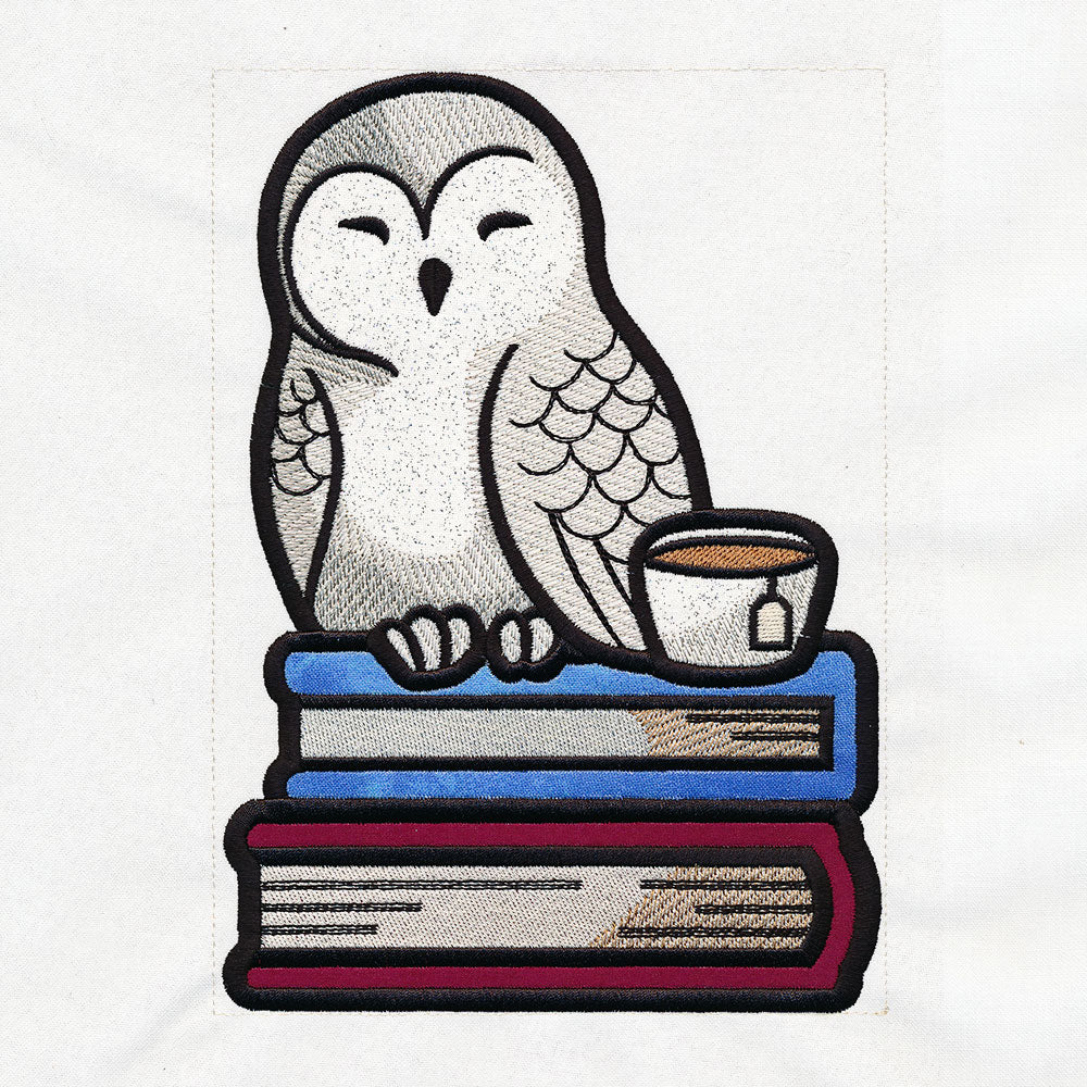 Book Stack Buddies (Applique) - Owl