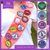 Crafty Merit Badges (Patch) (Design Pack)