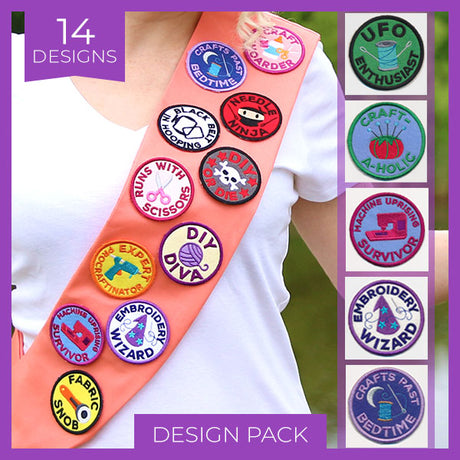 Crafty Merit Badges (Patch) (Design Pack)