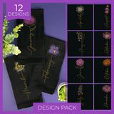 A Birth Flowers Design Pack
