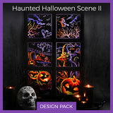 A Haunted Halloween Scene Design Pack II