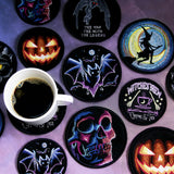 A Halloween Coasters (In-the-Hoop) Design Pack