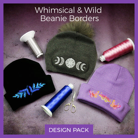 A Whimsical & Wild Beanie Borders Design Pack