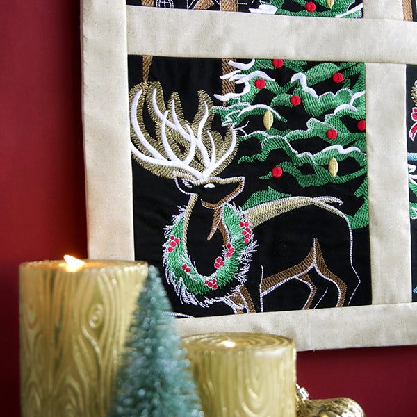 A Reindeer & Gingerbread Christmas Scene II Design Pack