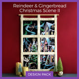A Reindeer & Gingerbread Christmas Scene II Design Pack