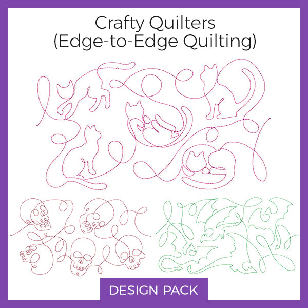 A Crafty Quilters (Edge-to-Edge Quilting) Design Pack