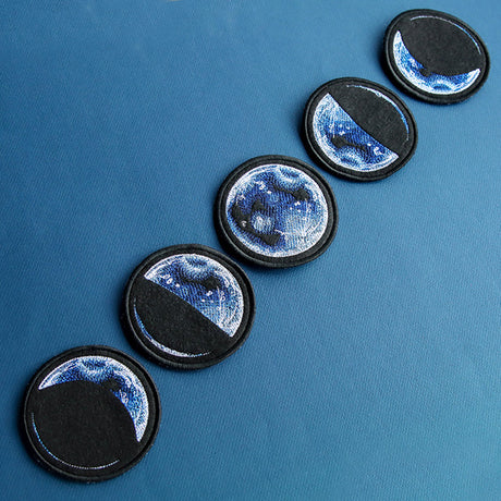 Moon Phases Coasters (In-the-Hoop) Design Pack