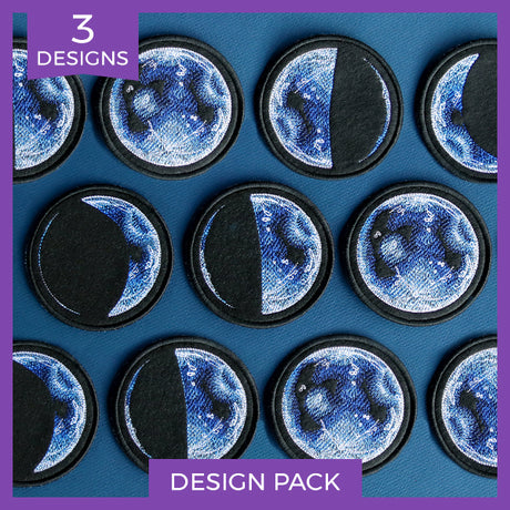 Moon Phases Coasters (In-the-Hoop) Design Pack