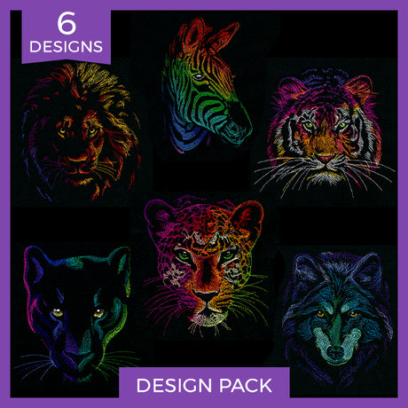Rainbows & Mystery Animals Design Pack
