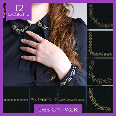 Delicate Gilded Borders & Corners Design Pack