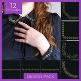 Delicate Gilded Borders & Corners Design Pack