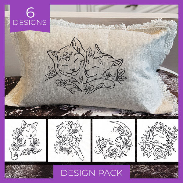 Floral Felines Design Pack