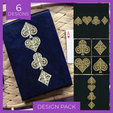 Gilded Card Suits Design Pack