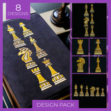 Gilded Chess Pieces Design Pack