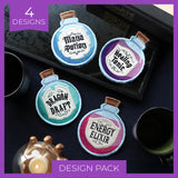 Potion Coaster Design Pack (In-the-Hoop)
