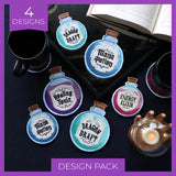 Potion Coaster Design Pack (In-the-Hoop)