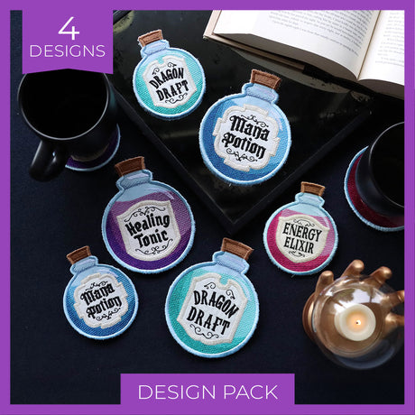 Potion Coaster Design Pack (In-the-Hoop)