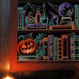 Build a Halloween Bookshelf Scene Design Pack