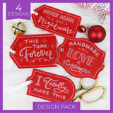 Crafted with Attitude Gift Tags (In-the-Hoop) Design Pack
