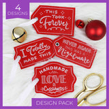 Crafted with Attitude Gift Tags (In-the-Hoop) Design Pack