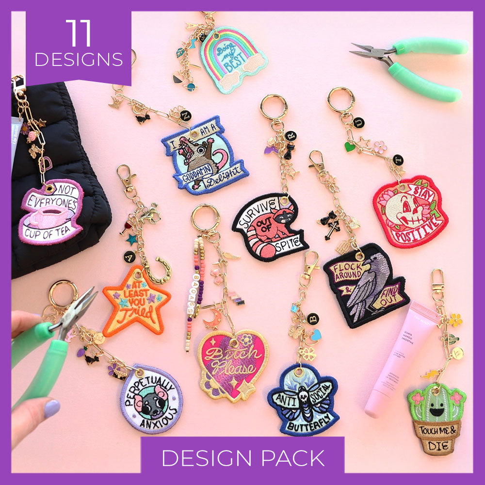 Irreverent Keychains Design Pack (In-the-Hoop)