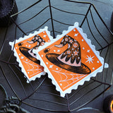 Retro Halloween Stamp Coasters (In-the-Hoop) Design Pack