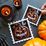 Retro Halloween Stamp Coasters (In-the-Hoop) Design Pack
