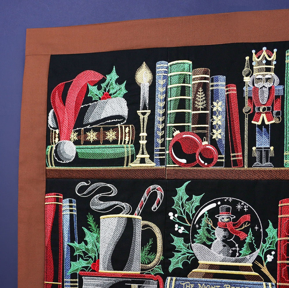 Build a Christmas Bookshelf Scene Design Pack