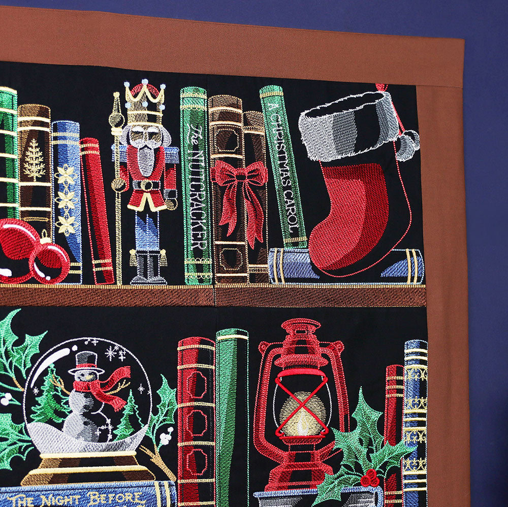Build a Christmas Bookshelf Scene Design Pack