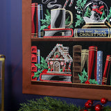 Build a Christmas Bookshelf Scene Design Pack