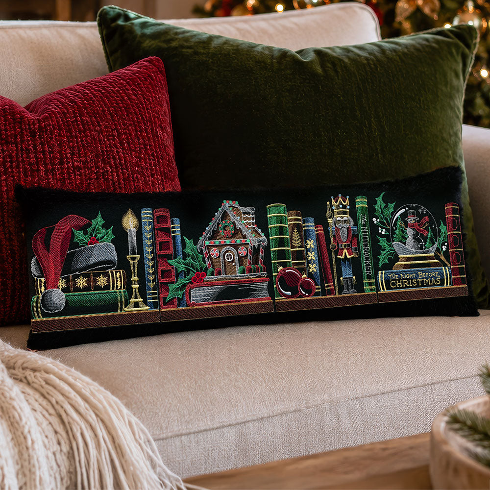 Build a Christmas Bookshelf Scene Design Pack